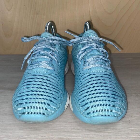 Asics FuzeX Adapt T885N Porcelain Blue Women's 6.5 - Picture 2 of 10